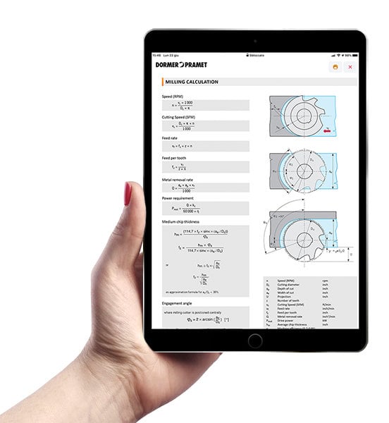 Novo aplicativo de calculadora de usinagem está disponível